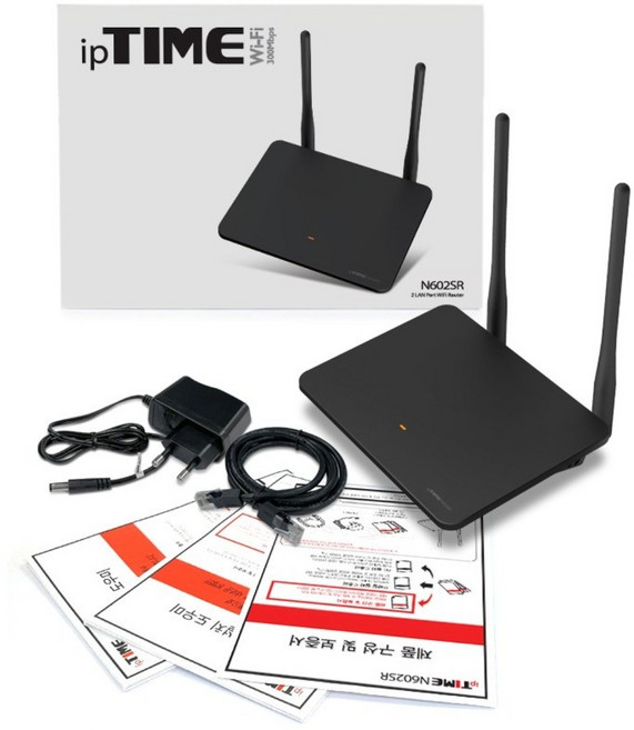ipTIME 유무선 공유기, IP TIME N602SR[블랙], 1개