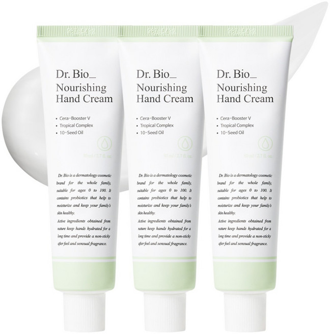 Dr.Bio 滋養護手霜 果香麝香, 3個, 80ml