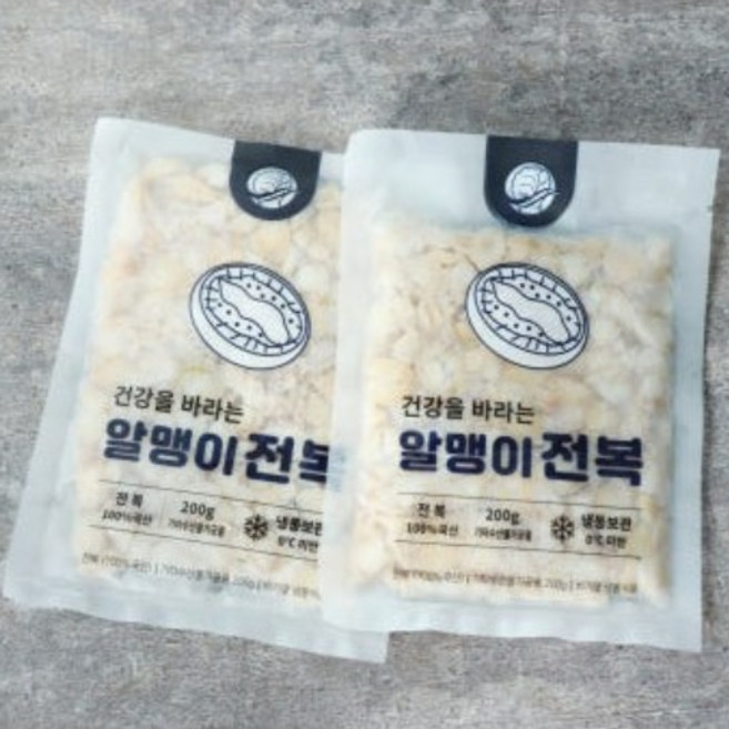 손질된 새끼 알맹이전복 매생이총각네, 2개, 200g