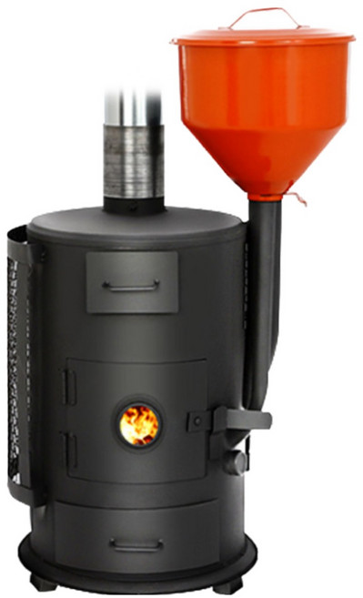 꾸버스 국산 화목난로 G-9 펠렛 겸용 20평 캠핑 업소용 장작 나무, G-9 펠렛난로 (오렌지)