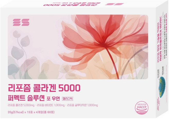 리포좀 콜라겐 5000mg 젤리스틱 저분자 피쉬 콜라겐 300달톤, 60개, 20g