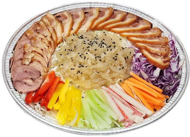 [자연애레시피] 부산 냉채족발 해파리냉채+순살족발 국내산 손질채소 톡 쏘는 새콤한맛 오독오독한식감, 1개, 900g