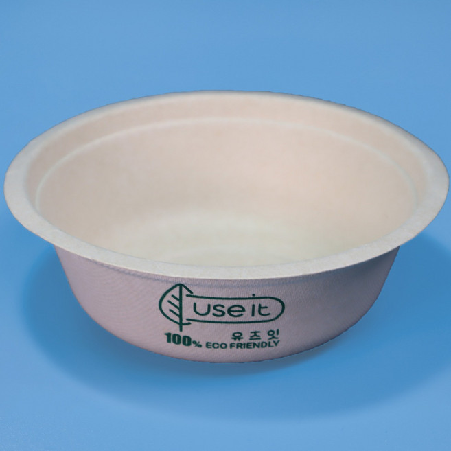 유즈잇 L001V 친환경 일회용 그릇 찌개 원형 일회용기 전자렌지 가능, 50개, 1개