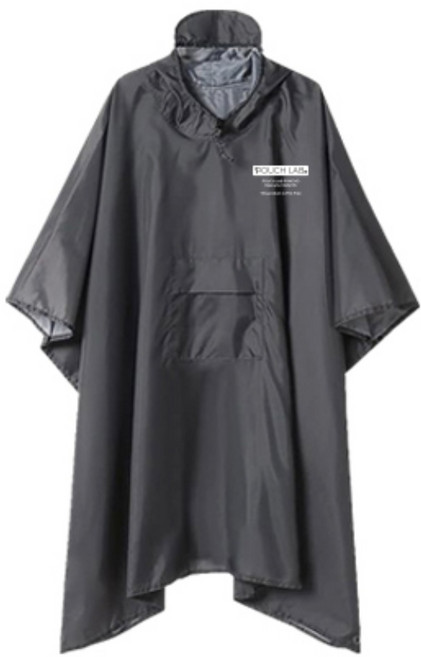 파우치랩 초경량 판초우의 등산 골프 우비 비옷, 그레이, 1개