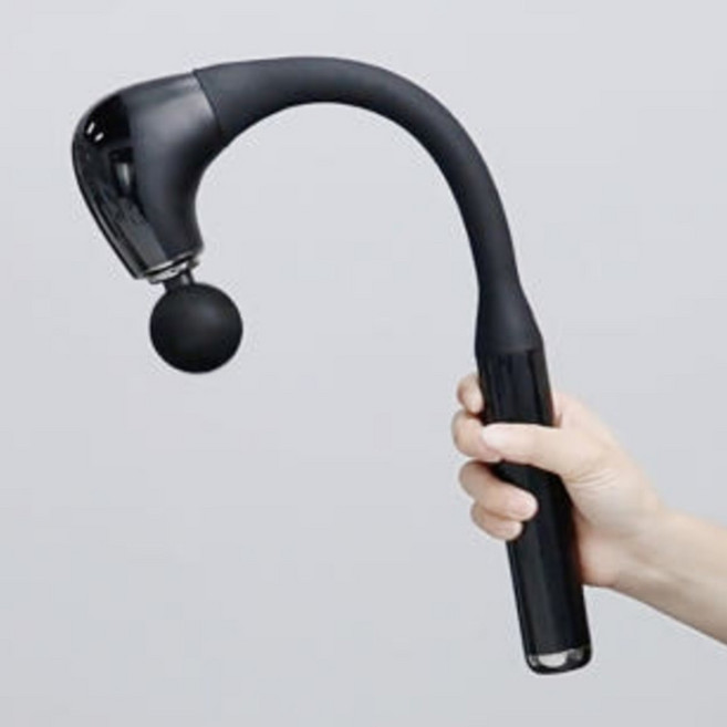 인체공학설계 갈고리형 효자손 마시지건 목 어깨 복부 마사지기 DWHM-1, 블랙