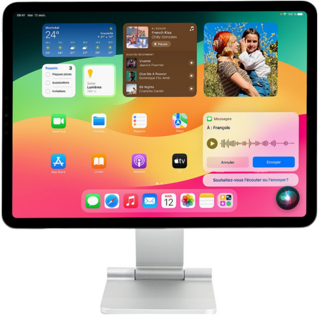 니케 Magsnap Air 아이패드 마그네틱 거치대 자석 스탠드, 실버, 아이패드 미니7/6, 1개