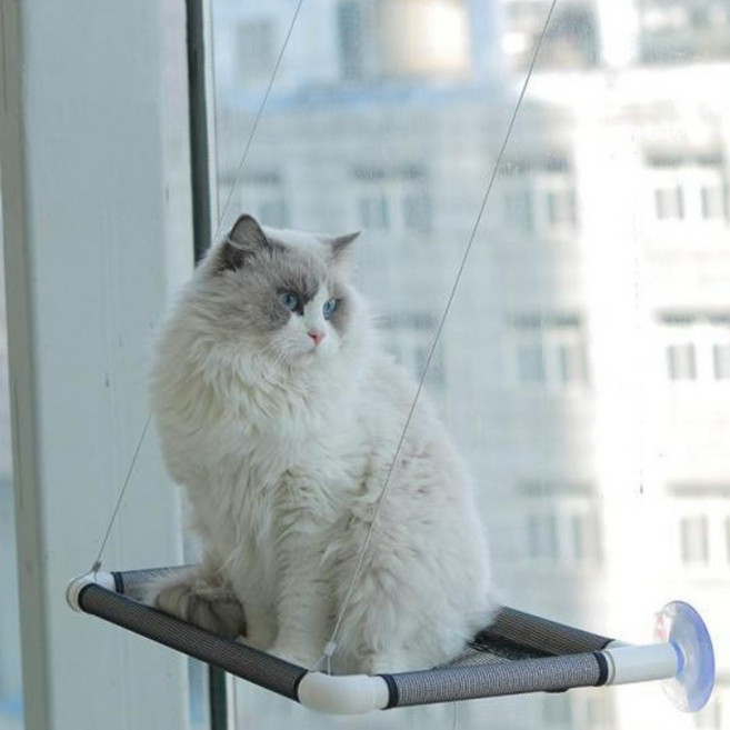 소금냥이 설치쉬움 캣타워 해먹 검정 1개, 블랙