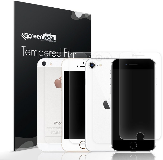 아이폰SE/SE2 시력보호 액정필름+무광 후면필름 외 3종, 1개