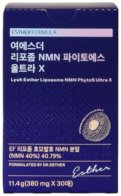 여에스더 리포좀 NMN 파이토에스 울트라X 1박스, 30회분