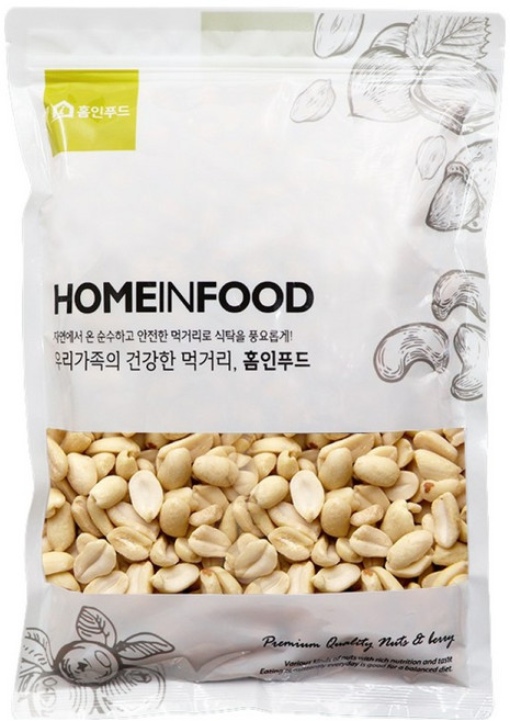 홈인푸드 구운땅콩, 1kg, 1개