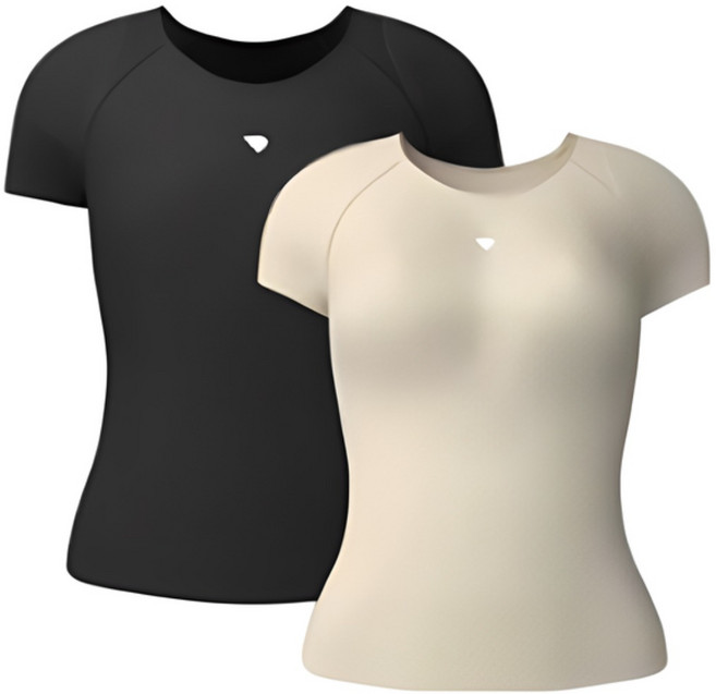 테이핑테크 바른자세 테이핑웨어 2장세트 여성용 어깨 허리 밴드 라운드숄더 굽은등 완화 자세교정 보조 헬스 이너웨어