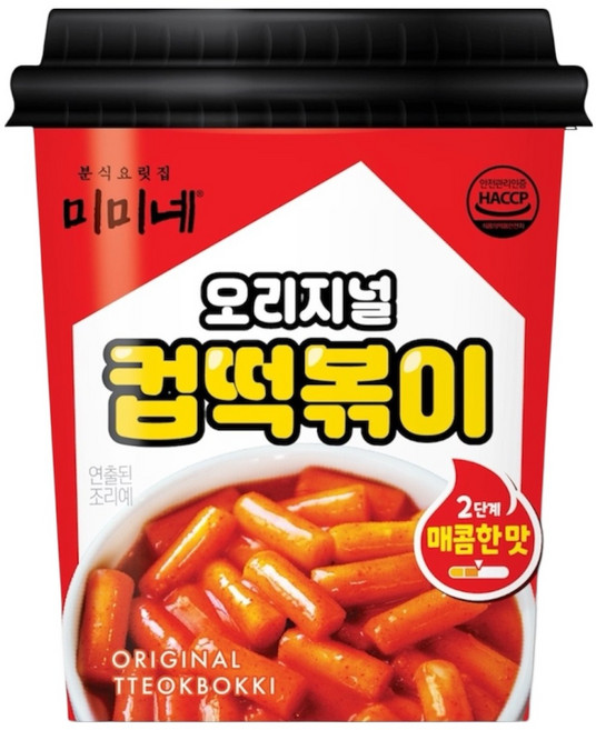 미미네 오리지널 컵떡볶이, 8개, 110g