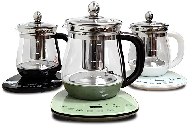 이즈홈 스마트 1.8L 티포트 약탕기 커피포트 분유포트 전기포트 전기주전자, 펄블랙