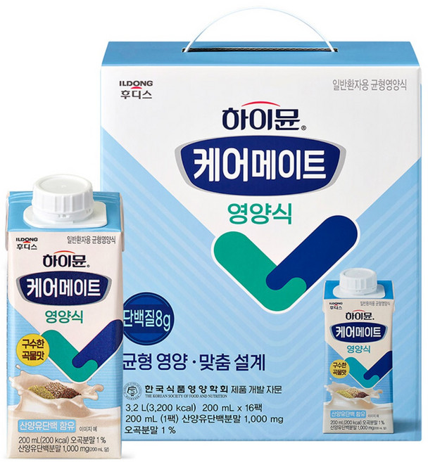 하이뮨 케어메이트 영양식 (손잡이형), 16개, 200ml