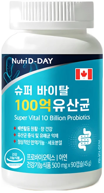 뉴트리디데이 슈퍼 바이탈 100억 유산균, 90정, 1개 - 쿠팡