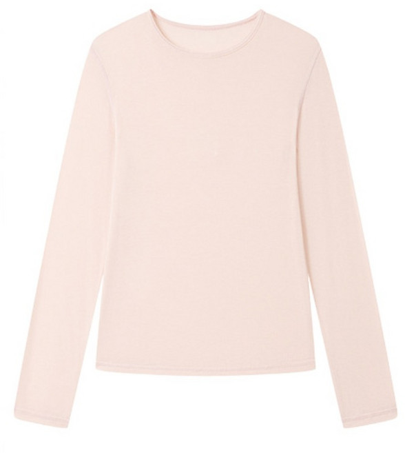 스토리원 WM-FWWT039 여성 실크 모달 베이직 티셔츠