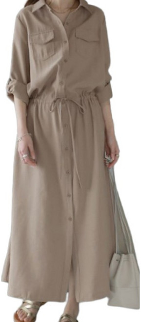 2025 가을 재패니즘 포켓 셔츠 원피스 대형 포켓+세미 오버핏으로 완성하는 일상 속 미니멀룩 가을 소프트 오피스룩 세미포멀 원피스