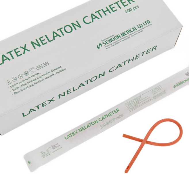 세운메디칼 라텍스 넬라톤 카테터 자가도뇨관 소변줄 4 5 6 7 8번, 1개, #3 (6FR)