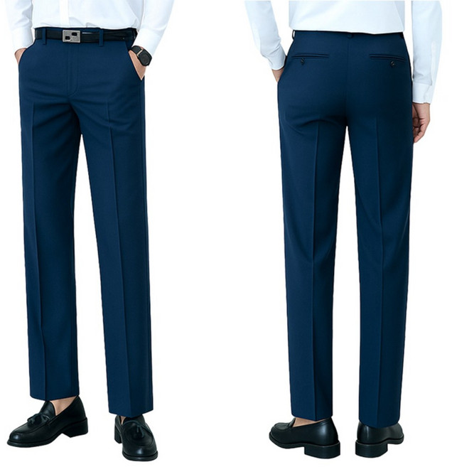 레디핏 남자 링클프리 기장수선 필요없는 빅사이즈 기본 지퍼 스판 슬랙스 정장바지