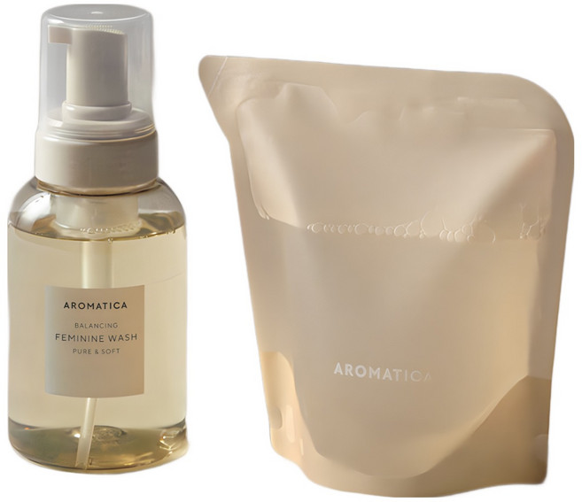 아로마티카 퓨어 앤 소프트 여성청결제 170ml+리필300ml, 1개
