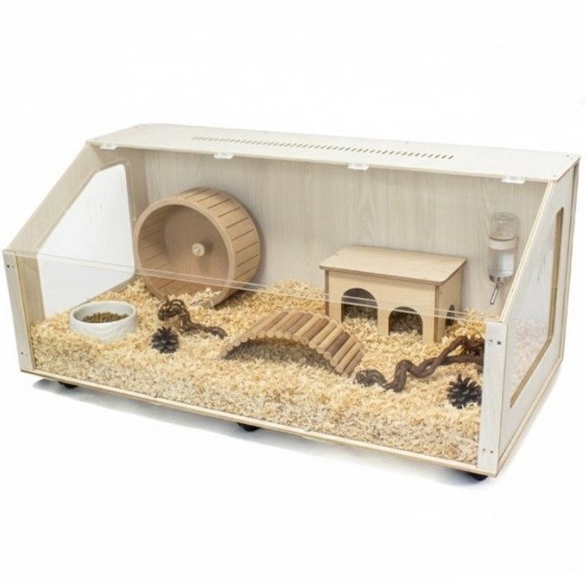 로직프리 햄스터 케이지 120cm 아크릴 특대형 골든햄스터 고슴도치, 1개