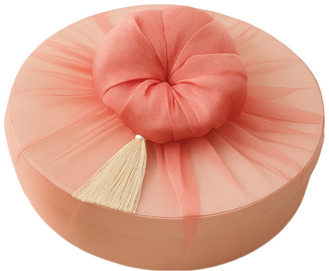 한결맛담 수제 찹쌀 약과 보자기 포장 (10구 400g 15구 600g) 외국인 선물 핑크, 1세트