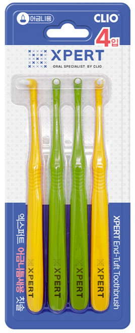 XPERT 어금니 틈새용 칫솔, 2개, 4개입