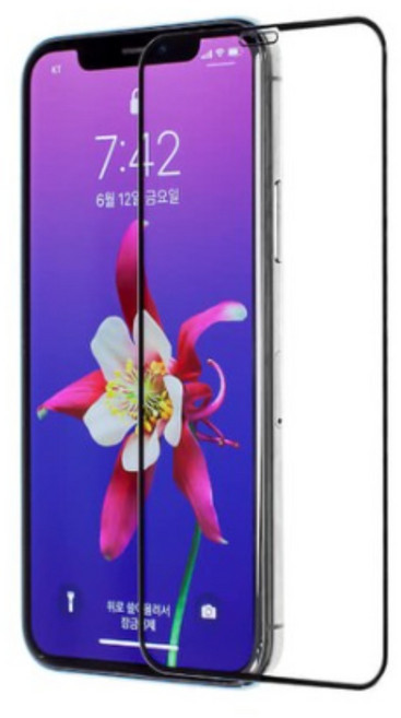 caseplz파리슬라이딩 시력보호 UV 블루라이트 차단 강화유리 휴대폰 액정 보호 필름, 3세트