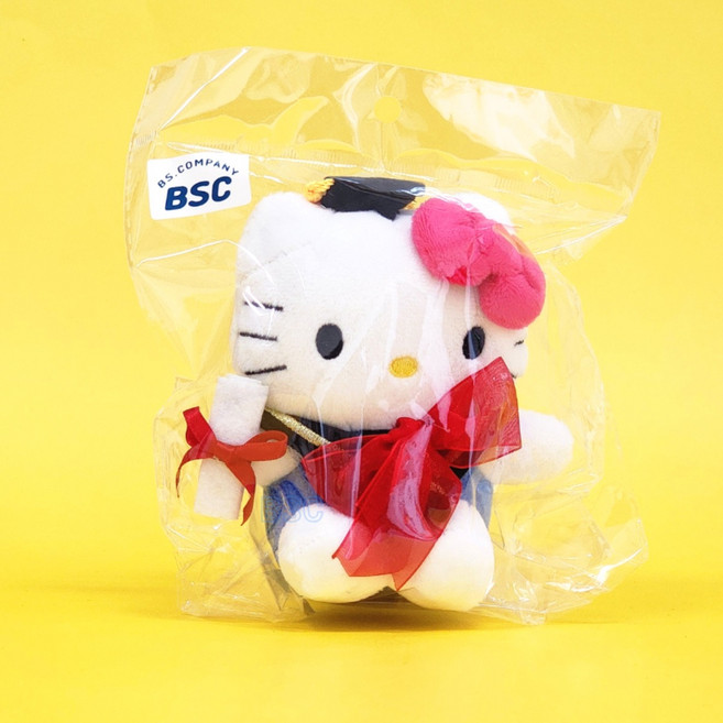 BSC 산리오 뉴학사모 졸업 인형 키링 키홀더 13cm인형, 1개, 뉴학사모 헬로키티 키링, 13cm