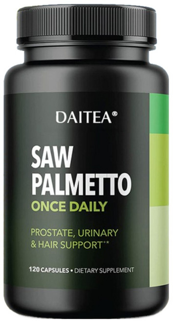 쏘팔미트 전립선 보충제 남성 DHT 차단제 남성 모발 건강 대머리 감소 및 듬성듬성 모발 감소 | 젊음 연장 및 전립선 염증 감소 | 남성 전립선 건강, 2박스, 120정