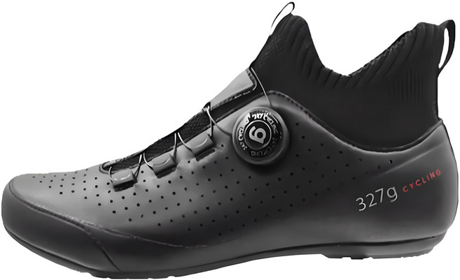 그렘 247 초경량 미드컷 평페달 슈즈 자전거 신발, 275mm, 블랙, 275