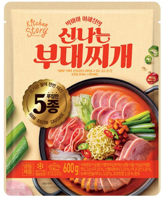빅마마이혜정 부대찌개, 5개, 600g