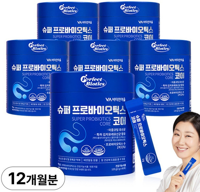 퍼펙트바이오틱스 슈퍼 프로바이오틱스 코어 유산균, 2g, 360개