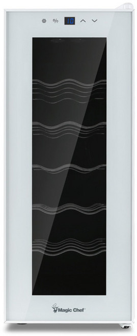 매직쉐프 2025년형 무소음 와인셀러 12병 MEW- DT12W, 퓨어화이트, MEW-DT12W