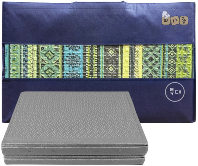 (따사롬) 두꺼운 엠보싱 양면 코팅 보온 단열 텐트 캠핑매트 돗자리 ( 중형 / 대형 / 특대형 ) from 티제이글로벌, 엔틱그린