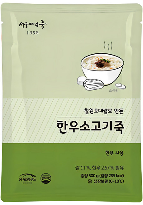 로뎀푸드 서울마님죽 한우소고기죽 [SP004], 1개, 500g