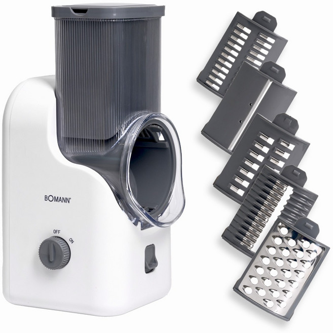 (특)보만 전동 채칼 오토슬라이서 채칼 5종 세트 주방기기 조리기기, 3개, 흰색