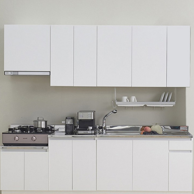 헤이어집 싱크대 A세트, 5 A- 1200개수대 화이트(점보볼/좌)+수전타공