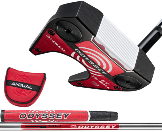 오딧세이 Ai 듀얼 7번 S 1/2볼 퍼터 캘러웨이코리아정품 2026년, 피스톨 32인치 [81.28cm]