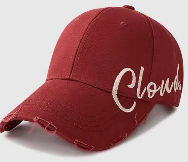 춘게엘 자수 디테일 하드 톱 챙 볼캡 dng7001