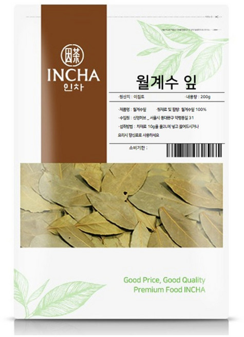 인차 수입 월계수잎, 200g, 1개입, 1개