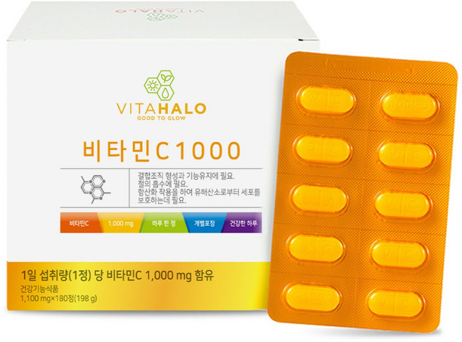 비타할로 비타민C 1000, 180정, 1개