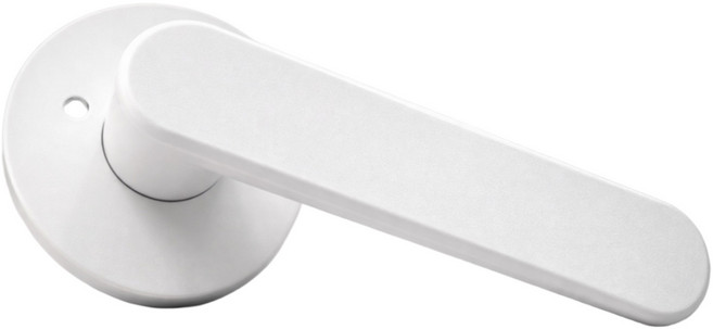 국산 항균 도체 201 녹 변색없는 니켈무광 버튼잠금 방문손잡이 레버 도어락 시공편리, 1개, 하이그로시 화이트