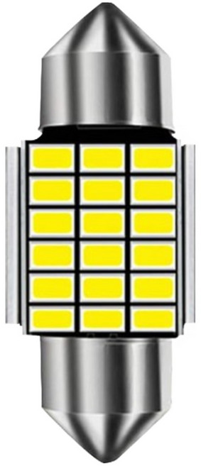 로푸 LED 자동차 실내조명 C5W 전구 트렁크 번호판 램프, 31mm, 1세트