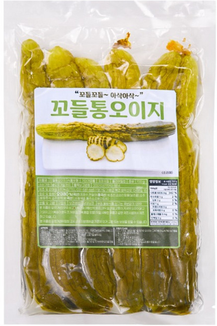 이배모매 한식명장 반찬 꼬들 통 오이지, 1개, 700g