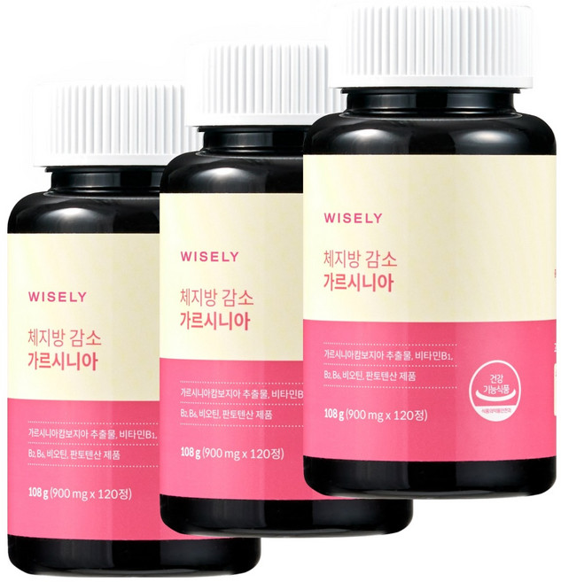 와이즐리 체지방 감소 다이어트 가르시니아, 120정, 3개