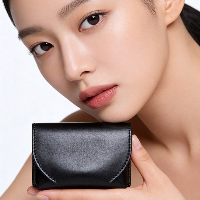 [봄 특매]프리미엄 미니 엔벨로프 지갑 여자 카드지갑 소가죽 지갑 방지/멀티캐스트 비트/휴대할 수 있는