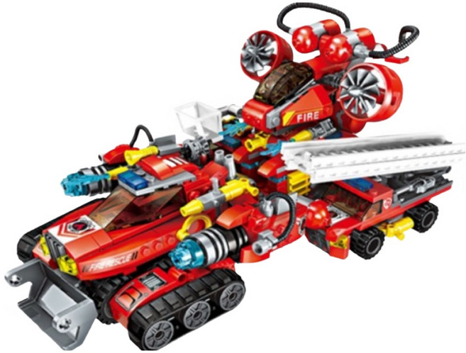 소방 레고 합체 8in1 레고호환블록 8종합체레고, 1개