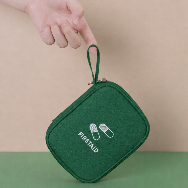[특가할인] 주부샘 가정 여행용 구급 비상 약 가방 파우치 2종 세트