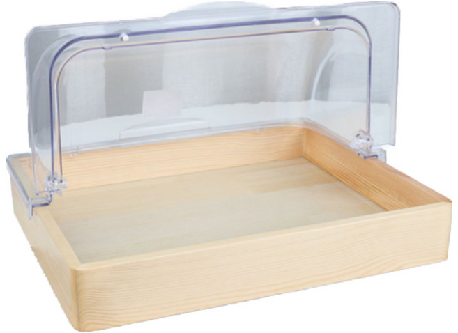 푸드 박스 브레드 케이스 빵 보관함 PC 커버 세트 베이커리 AA, 1) 푸드박스 소+PC커버 소(가로), 1개